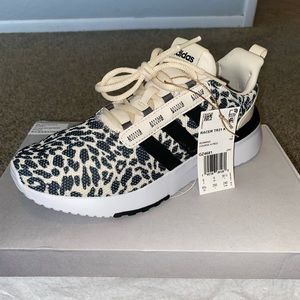 Cheetah print adidas running shoes